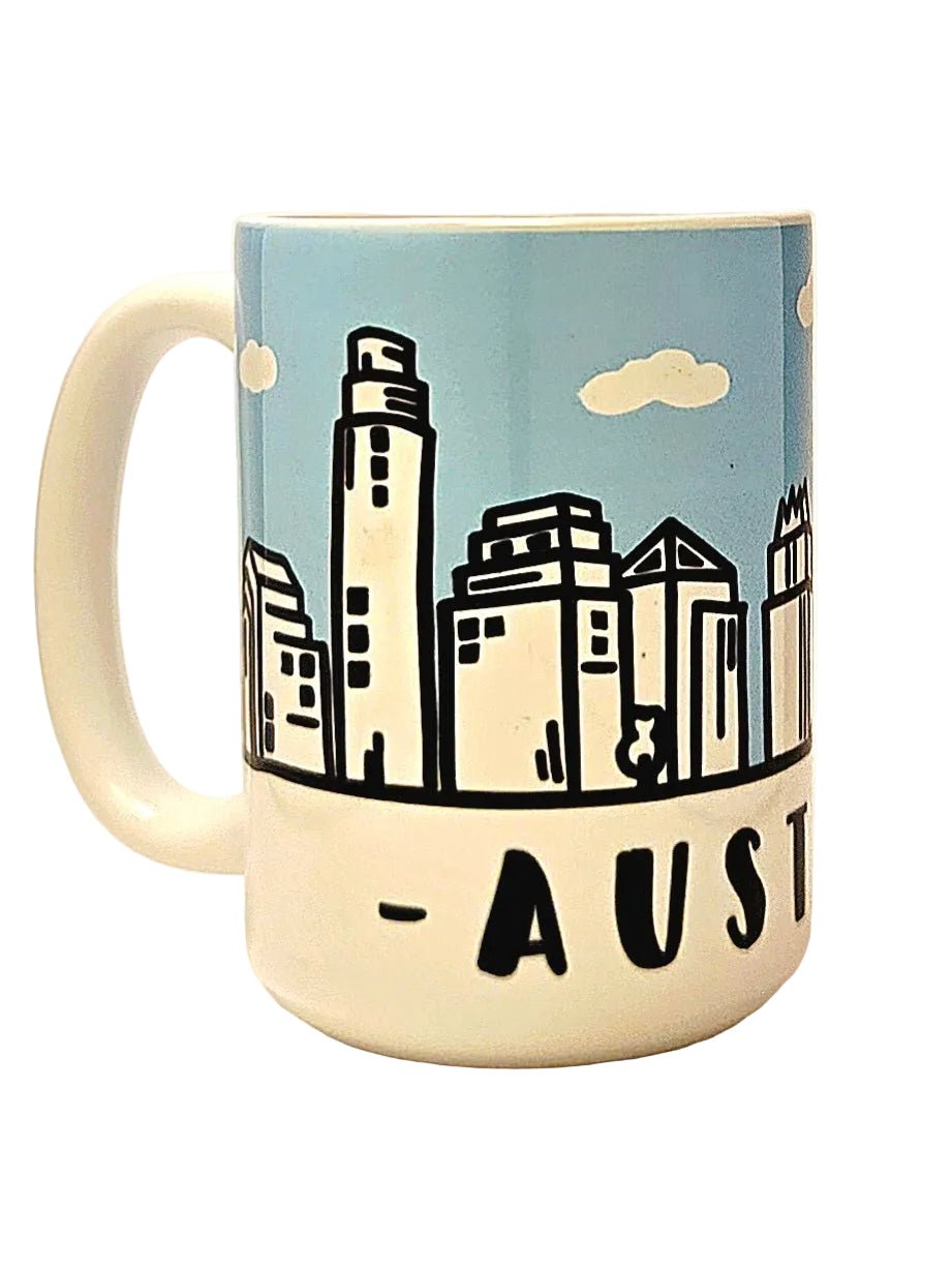 Austin Souvenir Mug - 15oz Ceramic Travel Keepsake - Coffee Quips Custom Drinkware