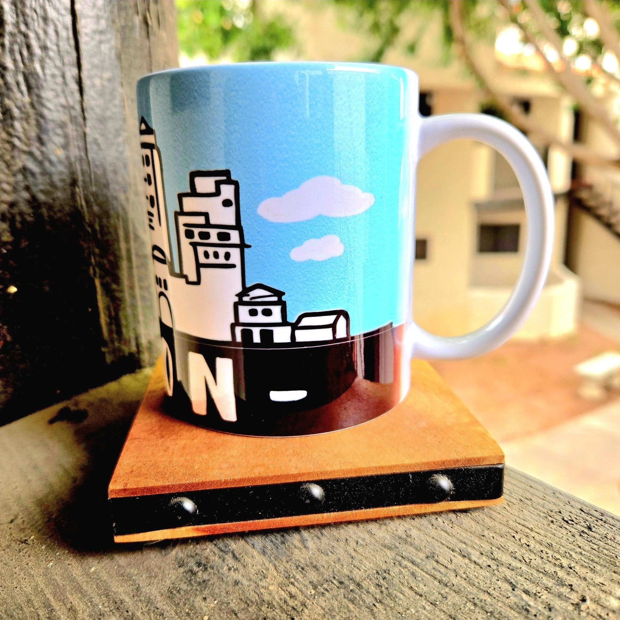 Boston Skyline Ceramic Coffee Mug: City Souvenir - Coffee Quips Custom Drinkware