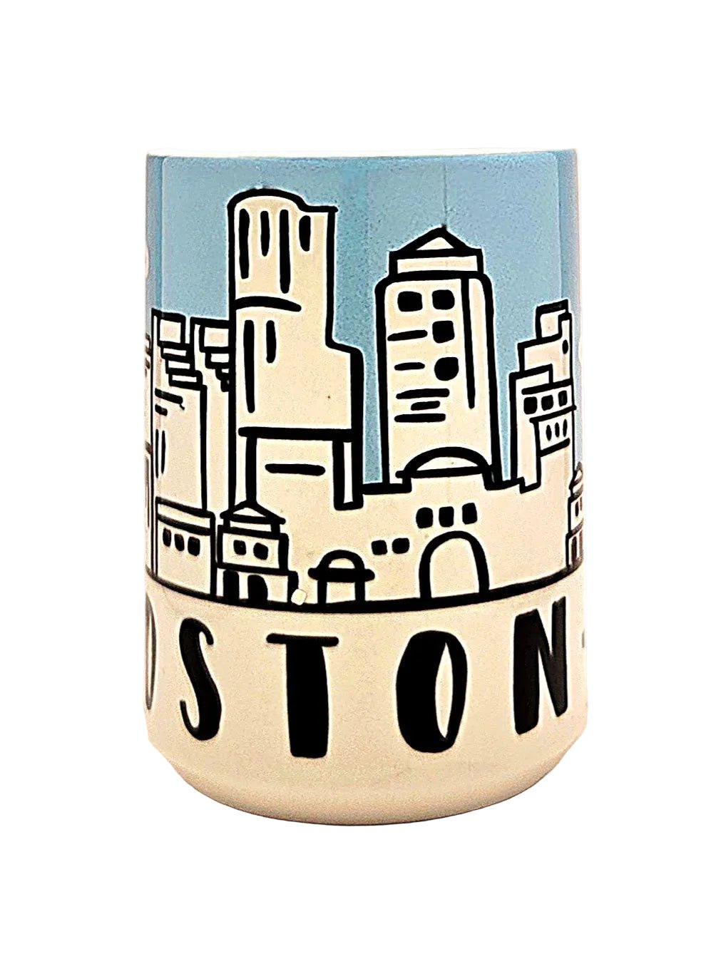 Boston Souvenir Mug - 12oz Ceramic Skyline Travel Keepsake - Coffee Quips Custom Drinkware