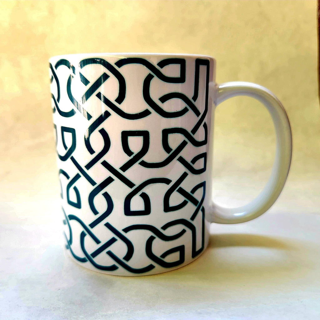 Celtic Knot Irish Coffee Mug: Crafted Ceramic Design - Coffee Quips Custom Drinkware