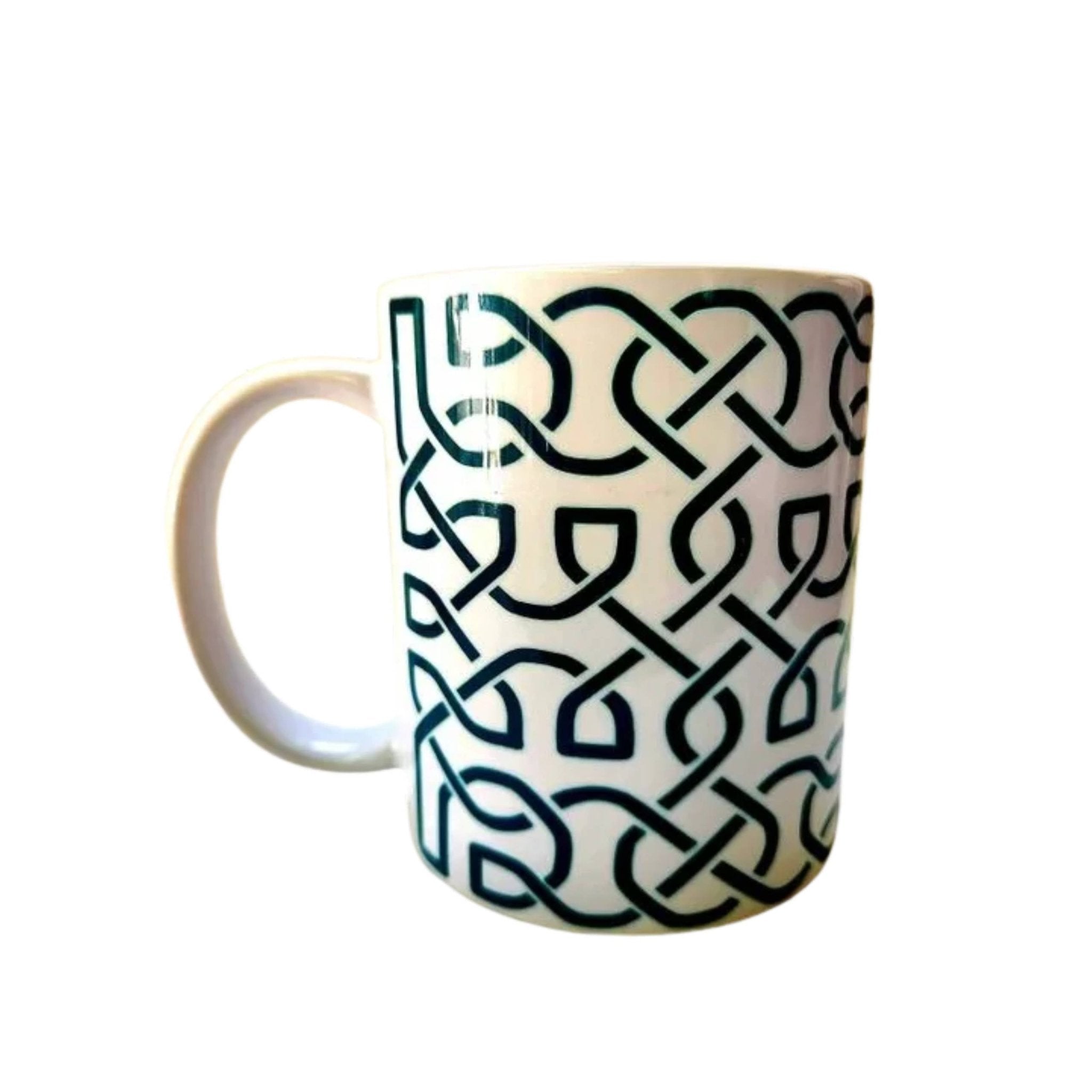 Celtic Knot Irish Coffee Mug: Crafted Ceramic Design - Coffee Quips Custom Drinkware