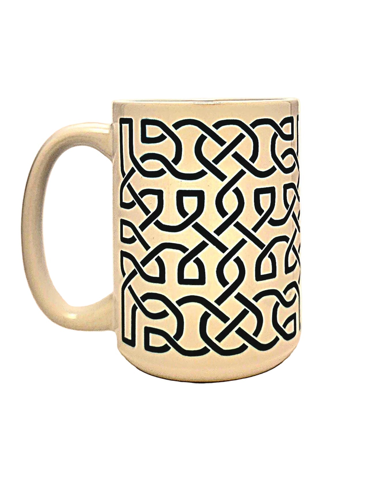 Celtic Knot Irish Coffee Mug: Crafted Ceramic Design - Coffee Quips Custom Drinkware