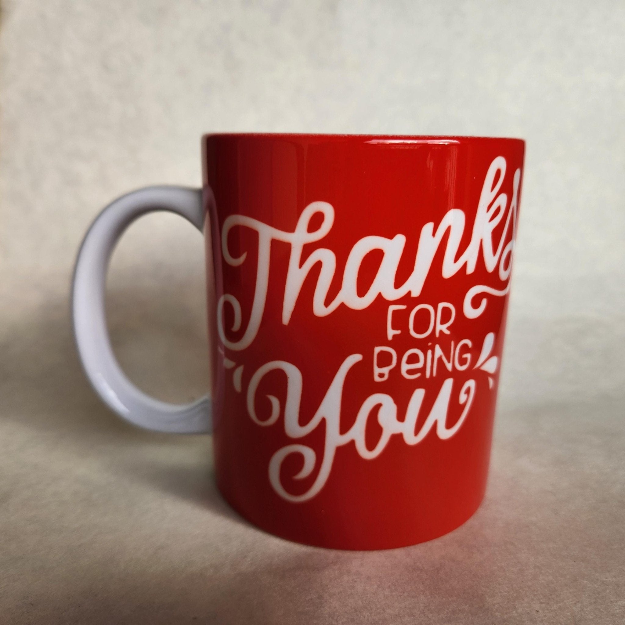Ceramic Coffee Mug: "Thank You For Being You" - Coffee Quips Custom Drinkware