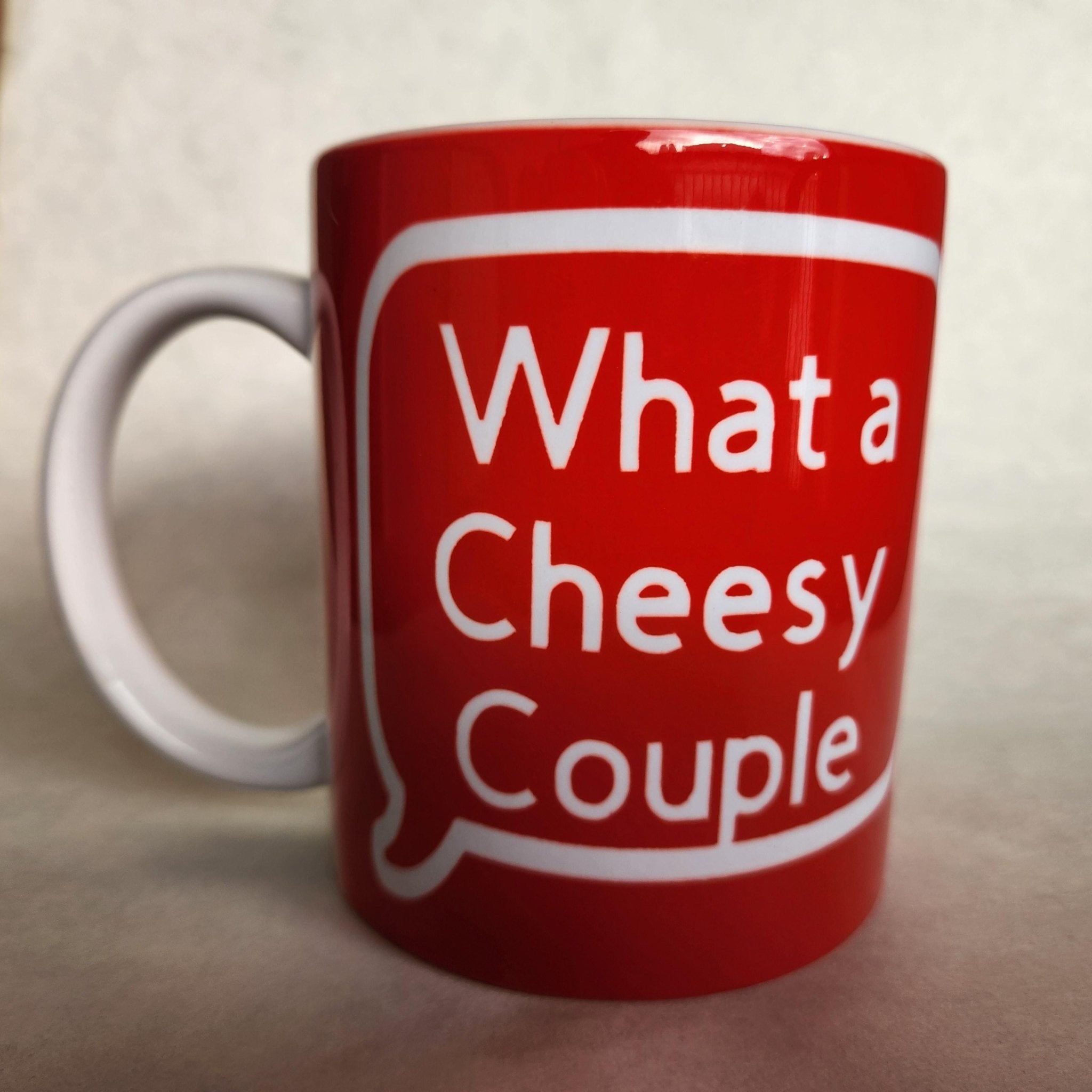 Cheesy Couple Coffee Mug, Romantic Ceramic Mug - Coffee Quips Custom Drinkware