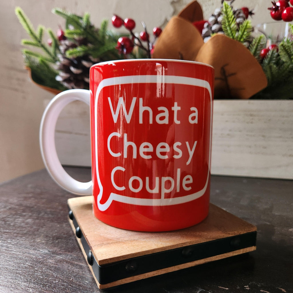 Cheesy Couple Coffee Mug, Romantic Ceramic Mug - Coffee Quips Custom Drinkware