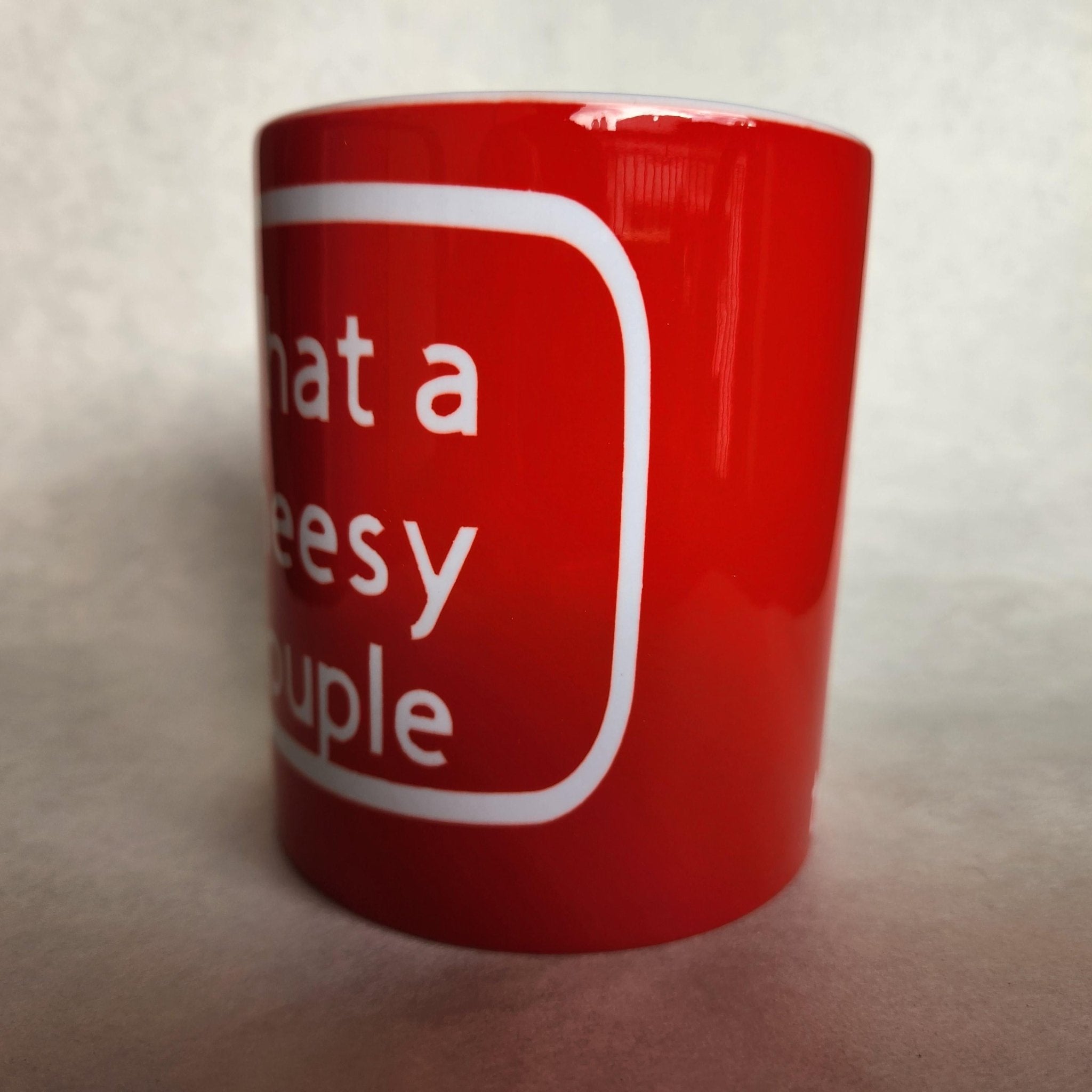 Cheesy Couple Coffee Mug, Romantic Ceramic Mug - Coffee Quips Custom Drinkware