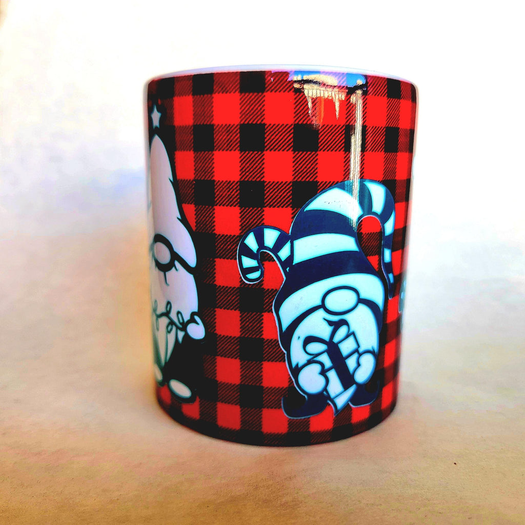 Christmas Gnomes Ceramic Coffee Mug - Holiday Beverage Cup - Coffee Quips Custom Drinkware