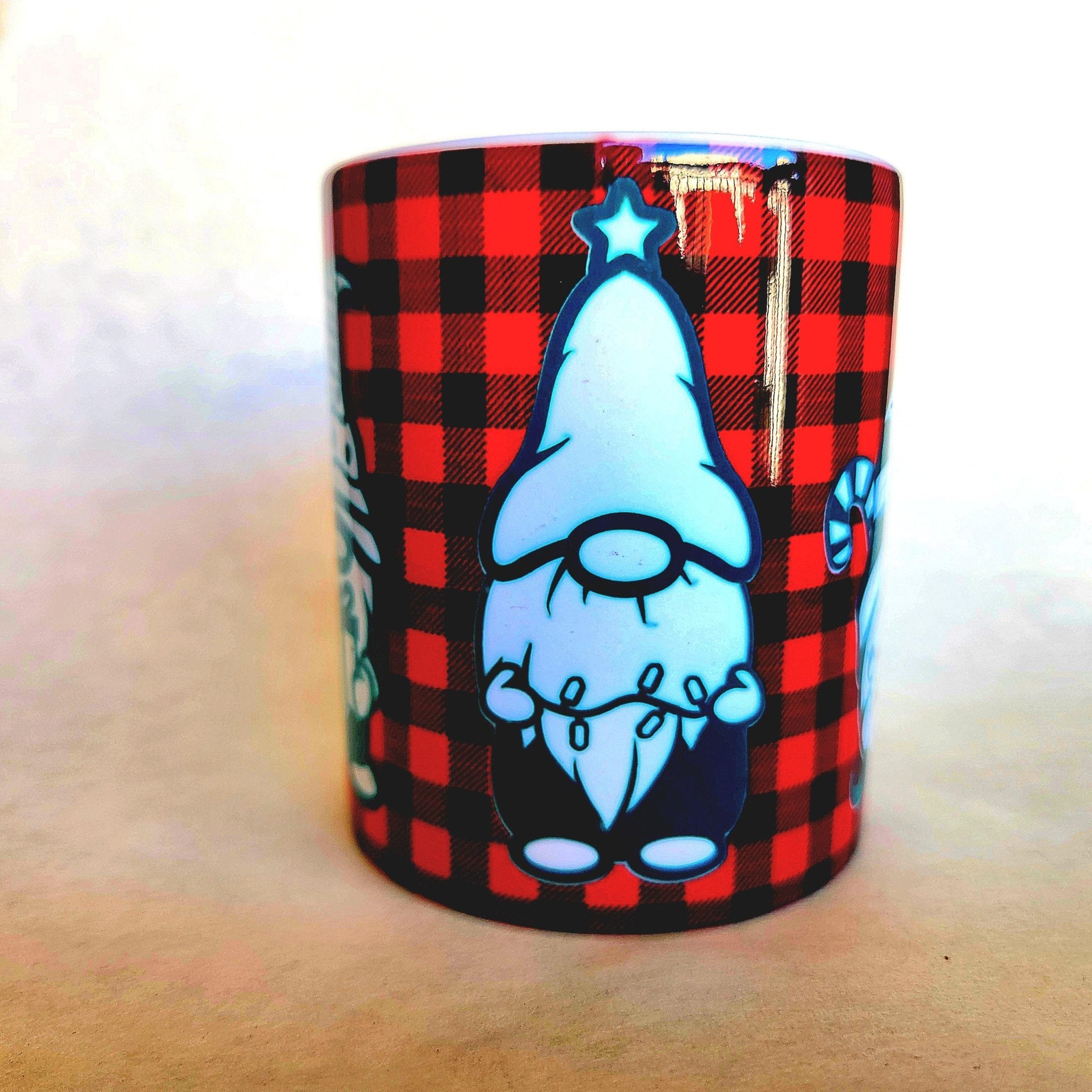 Christmas Gnomes Ceramic Coffee Mug - Holiday Beverage Cup - Coffee Quips Custom Drinkware