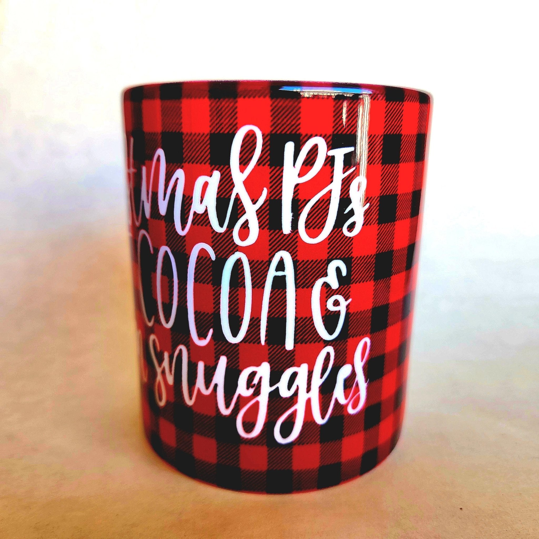 Christmas PJs & Cocoa Ceramic Coffee Mug: Holiday Family Gift - Coffee Quips Custom Drinkware