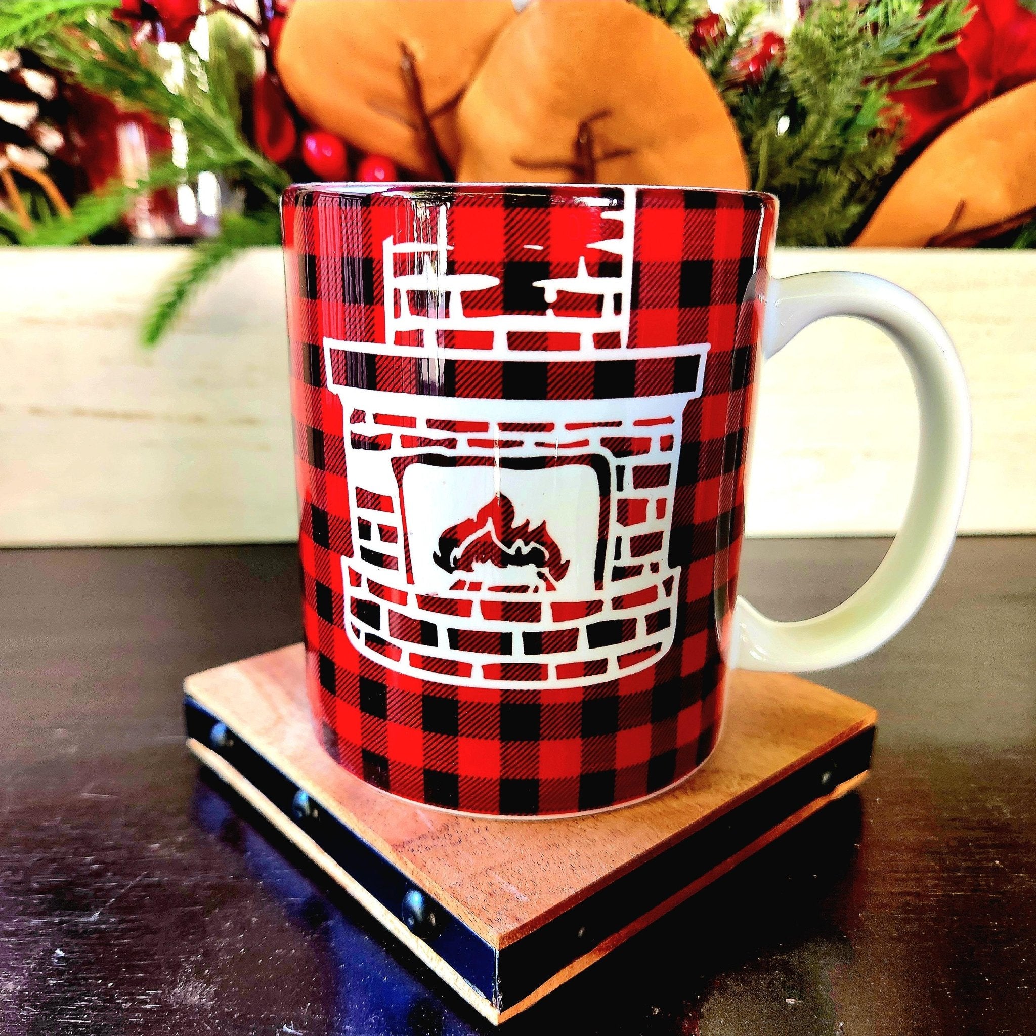 Christmas PJs & Cocoa Ceramic Coffee Mug: Holiday Family Gift - Coffee Quips Custom Drinkware