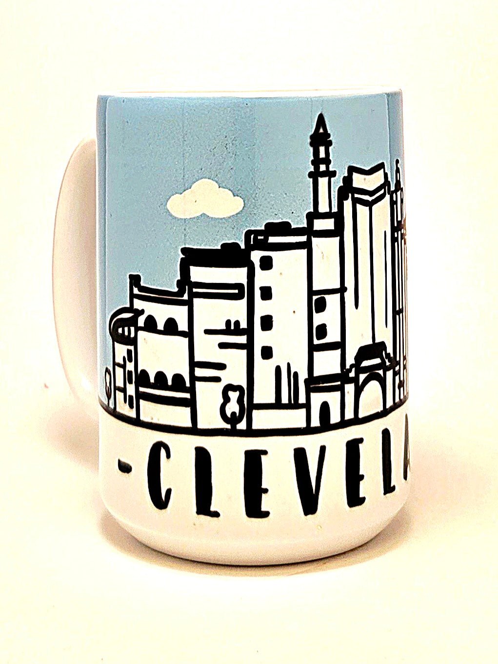 Cleveland Souvenir Mug - 15oz Ceramic Travel Keepsake - Coffee Quips Custom Drinkware