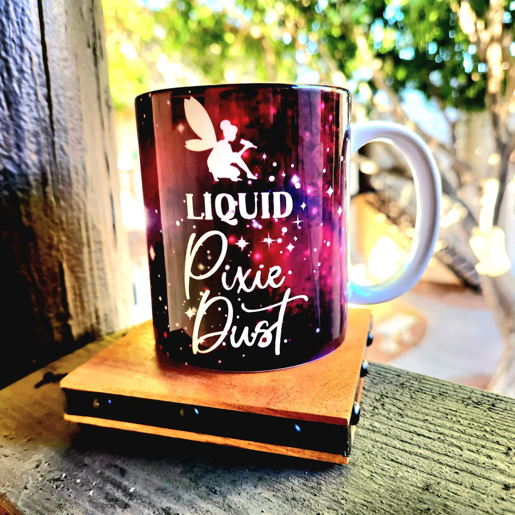 Coffee Quips Ceramic Coffee Mug: Liquid Pixie Dust - Coffee Quips Custom Drinkware