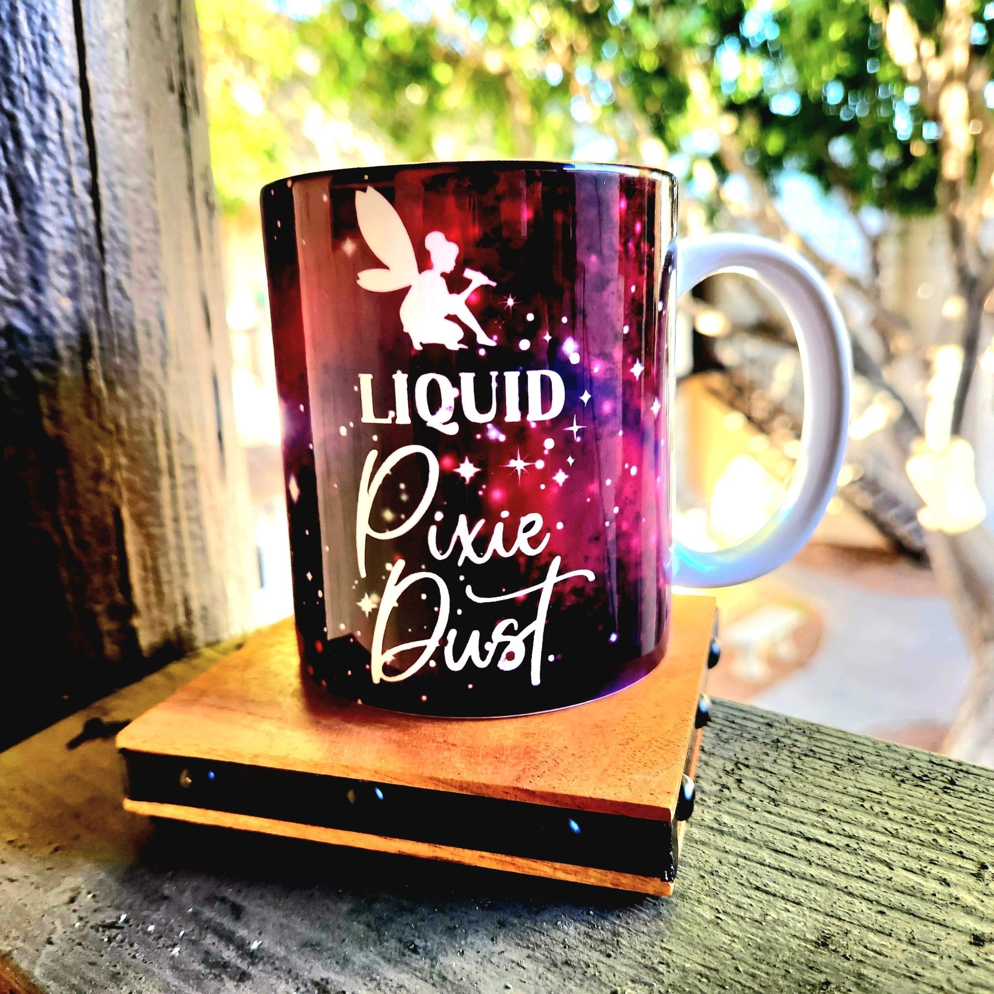 Coffee Quips Ceramic Coffee Mug: Liquid Pixie Dust - Coffee Quips Custom Drinkware
