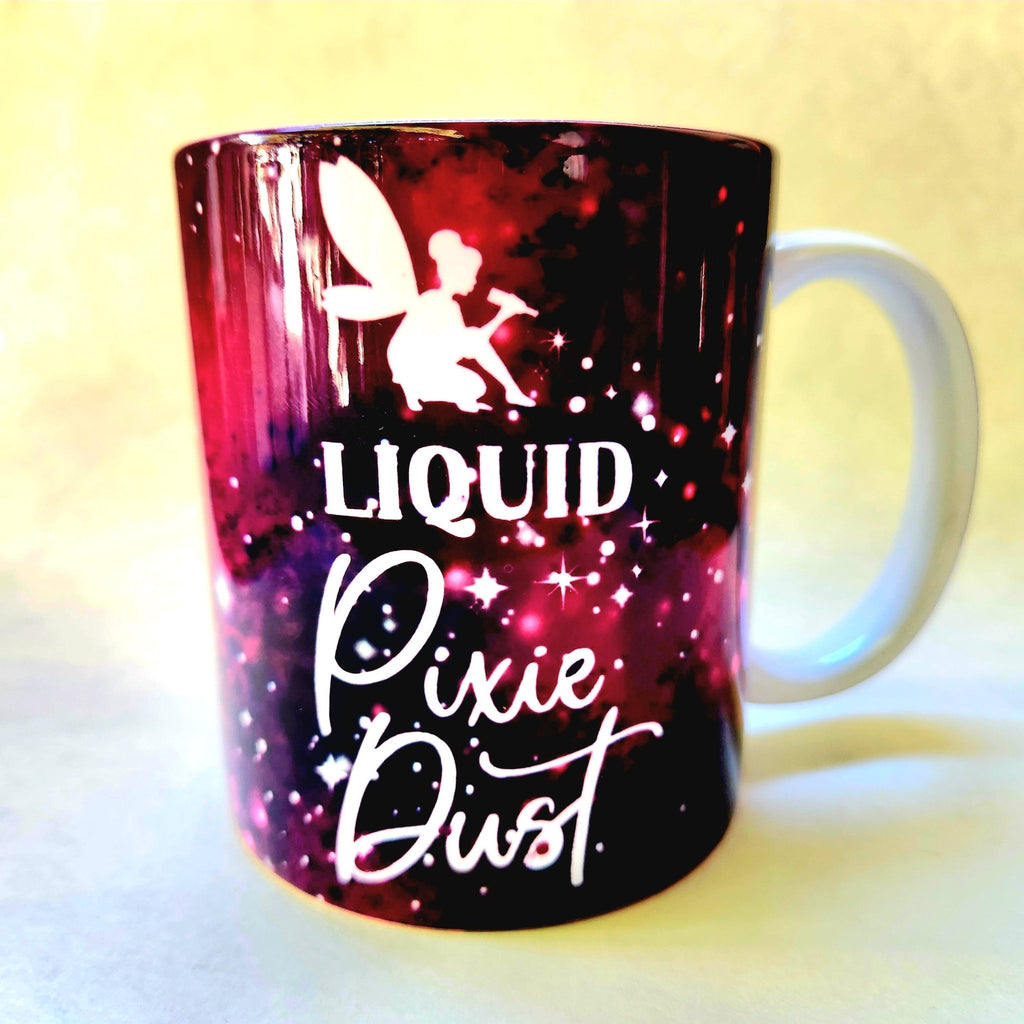 Coffee Quips Ceramic Coffee Mug: Liquid Pixie Dust - Coffee Quips Custom Drinkware