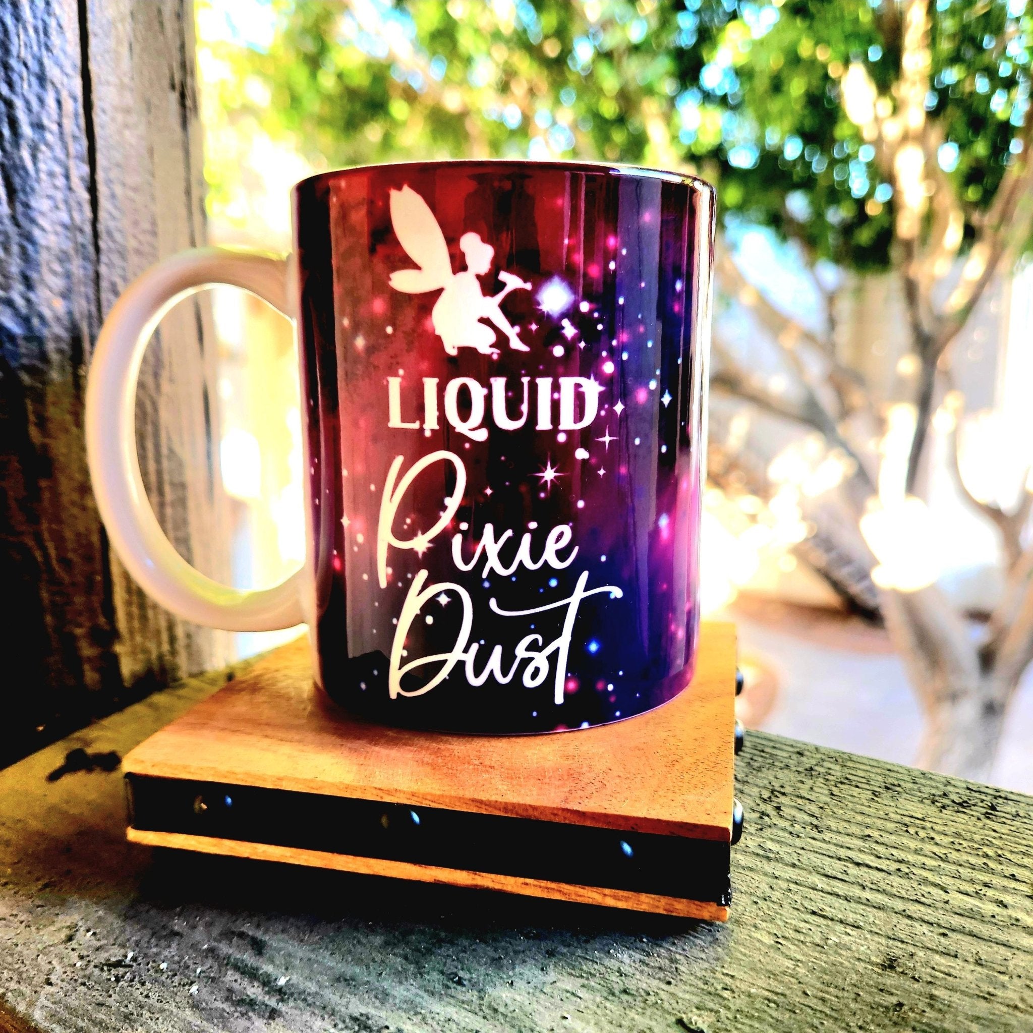 Coffee Quips Ceramic Coffee Mug: Liquid Pixie Dust - Coffee Quips Custom Drinkware