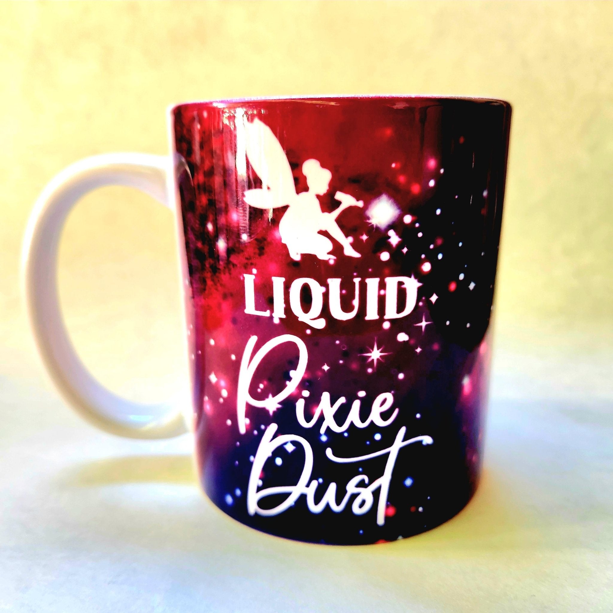 Coffee Quips Ceramic Coffee Mug: Liquid Pixie Dust - Coffee Quips Custom Drinkware
