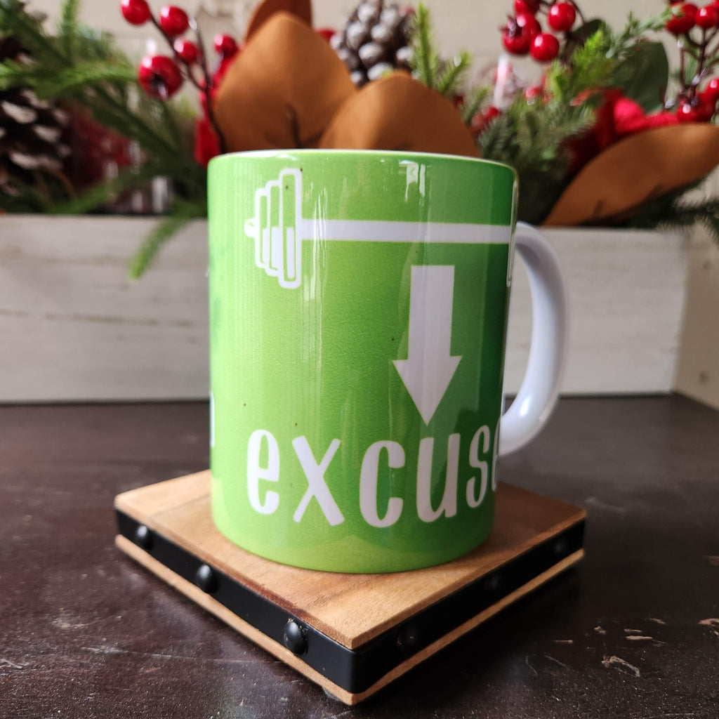 Coffee Quips Ceramic Mug: Crafted Gains, Motivation for Gym & Running - Coffee Quips Custom Drinkware