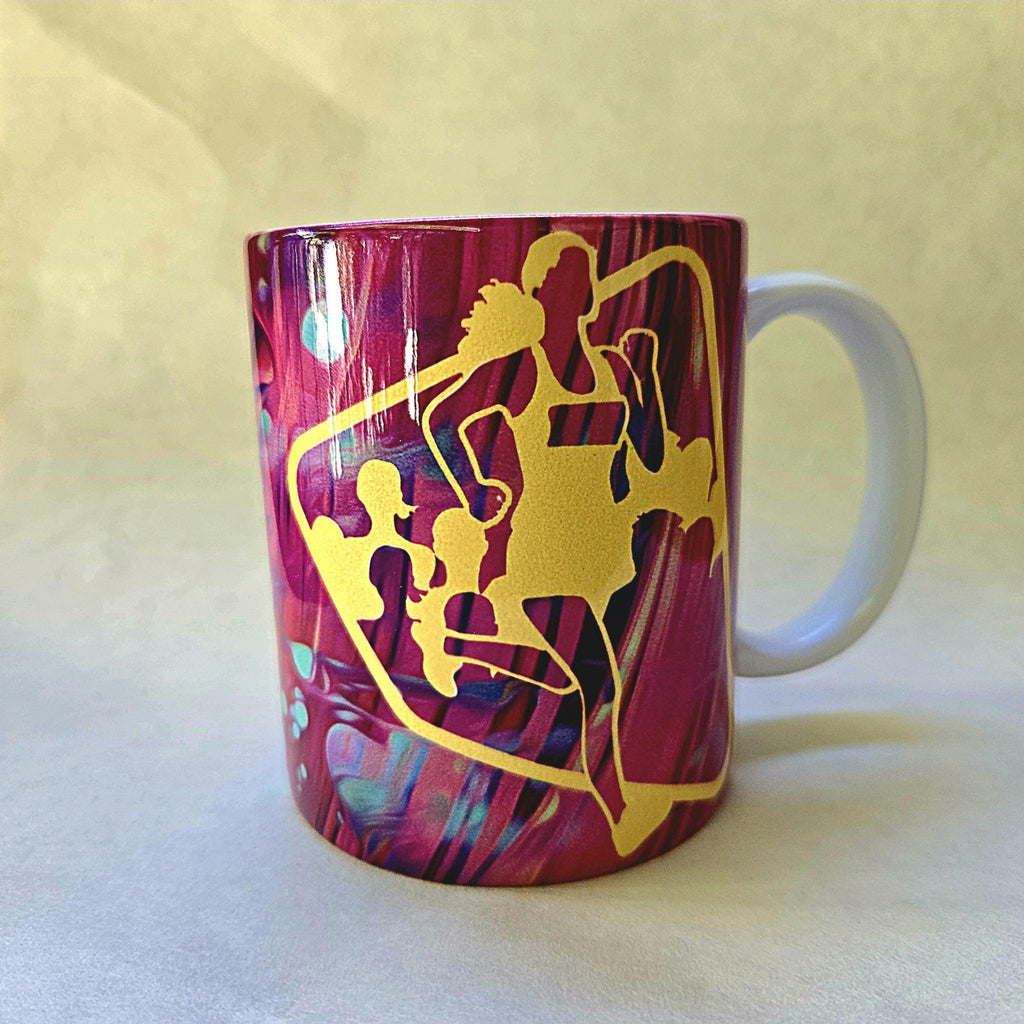 Coffee Quips Crafted Breath Deep Run Strong Shine Bright ceramic coffee mug. Runner gift - Coffee Quips Custom Drinkware