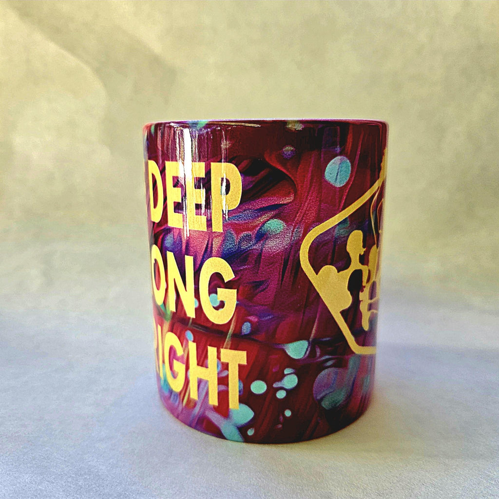 Coffee Quips Crafted Breath Deep Run Strong Shine Bright ceramic coffee mug. Runner gift - Coffee Quips Custom Drinkware