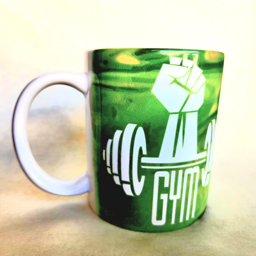 Coffee Quips Crafted Hustle for the Muscle Motivational Fitness Ceramic Coffee Mug - Coffee Quips Custom Drinkware