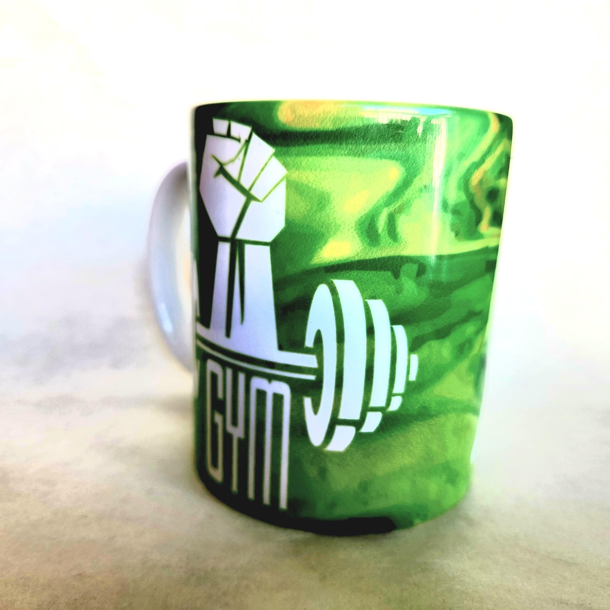 Coffee Quips Crafted Hustle for the Muscle Motivational Fitness Ceramic Coffee Mug - Coffee Quips Custom Drinkware
