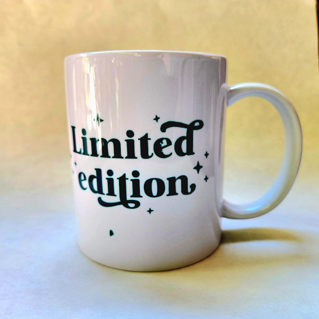 Coffee Quips 12oz Limited Edition Ceramic coffee mug declaring you are an exclusive. - Coffee Quips Custom Drinkware