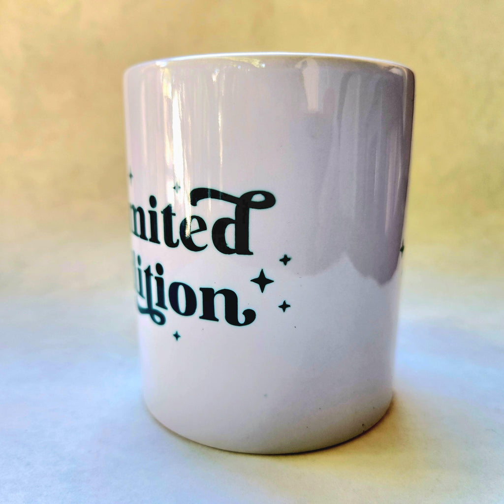 Coffee Quips 12oz Limited Edition Ceramic coffee mug declaring you are an exclusive. - Coffee Quips Custom Drinkware