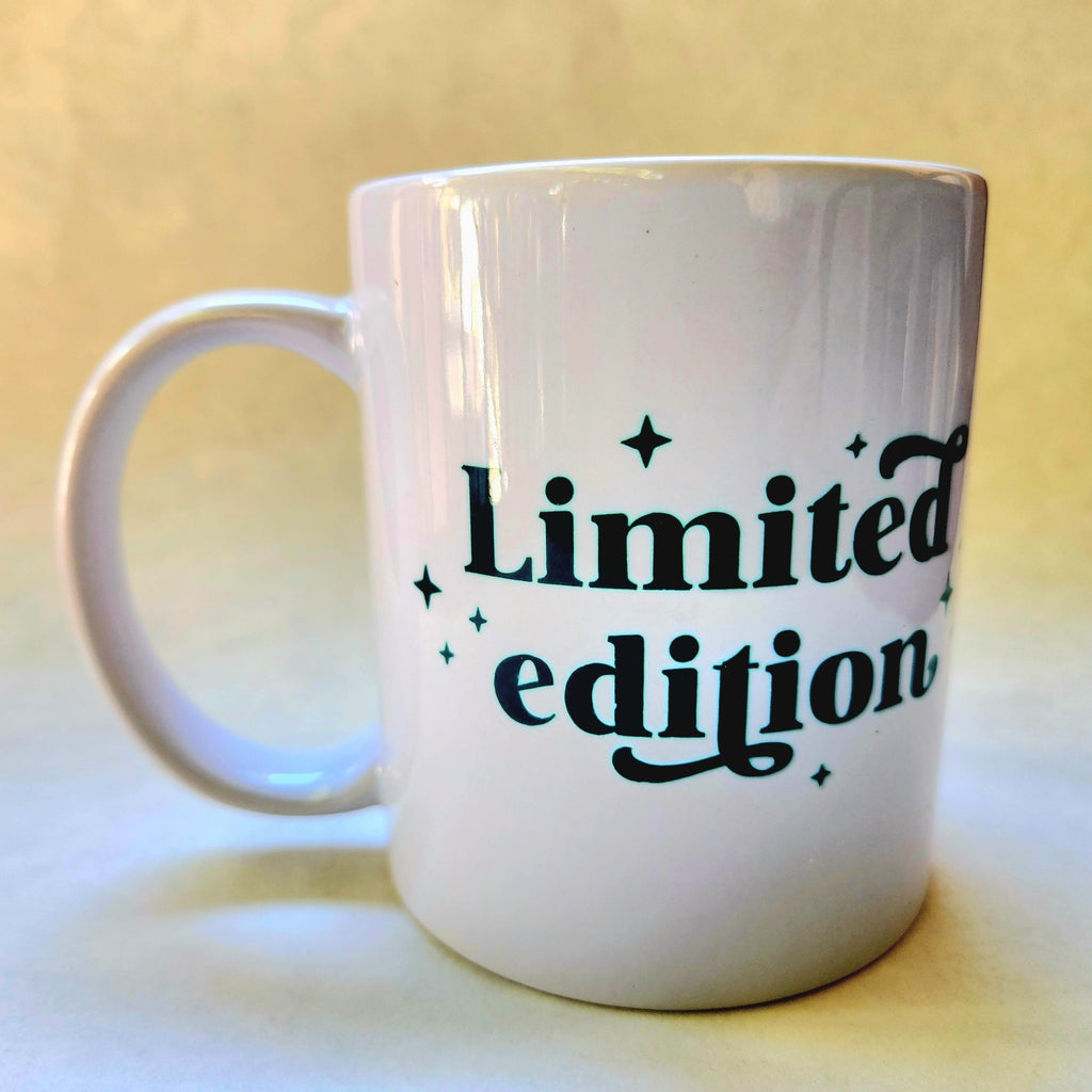 Coffee Quips 12oz Limited Edition Ceramic coffee mug declaring you are an exclusive. - Coffee Quips Custom Drinkware