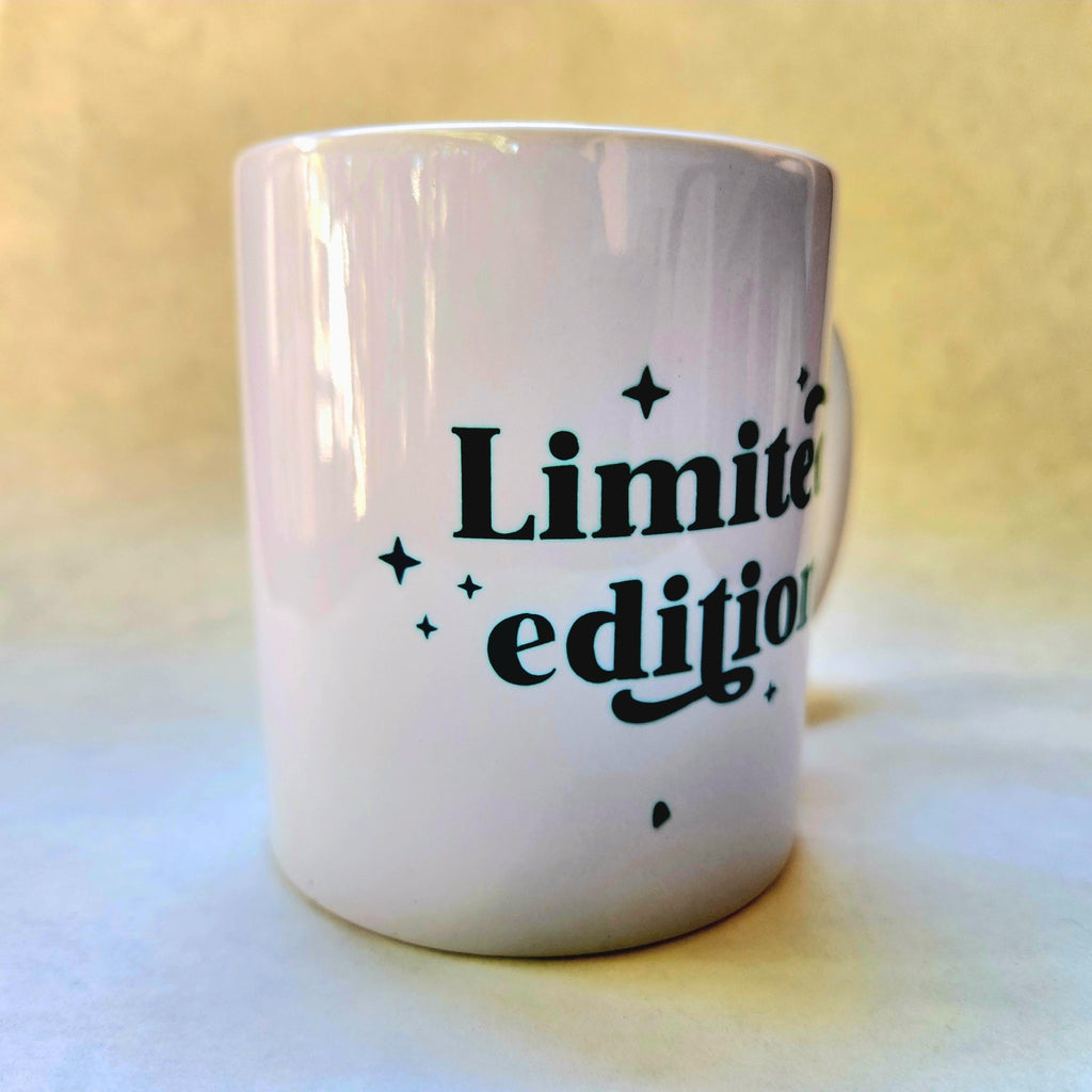 Coffee Quips 12oz Limited Edition Ceramic coffee mug declaring you are an exclusive. - Coffee Quips Custom Drinkware