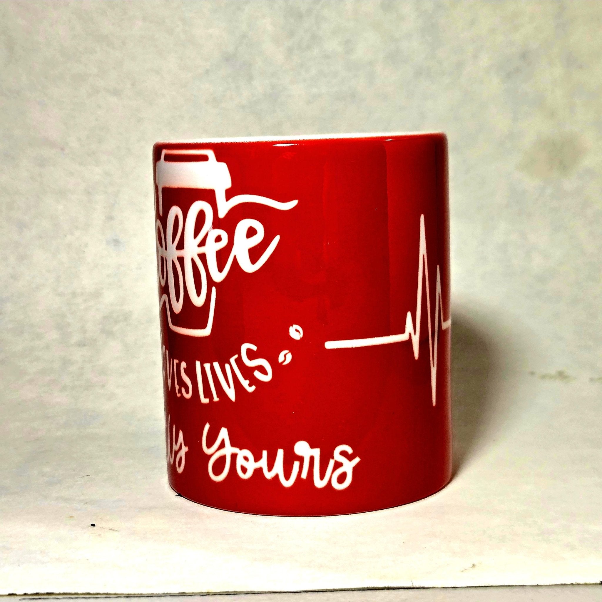 Coffee Saves Lives Ceramic Mug: Funny Coffee Lover Gift - Coffee Quips Custom Drinkware