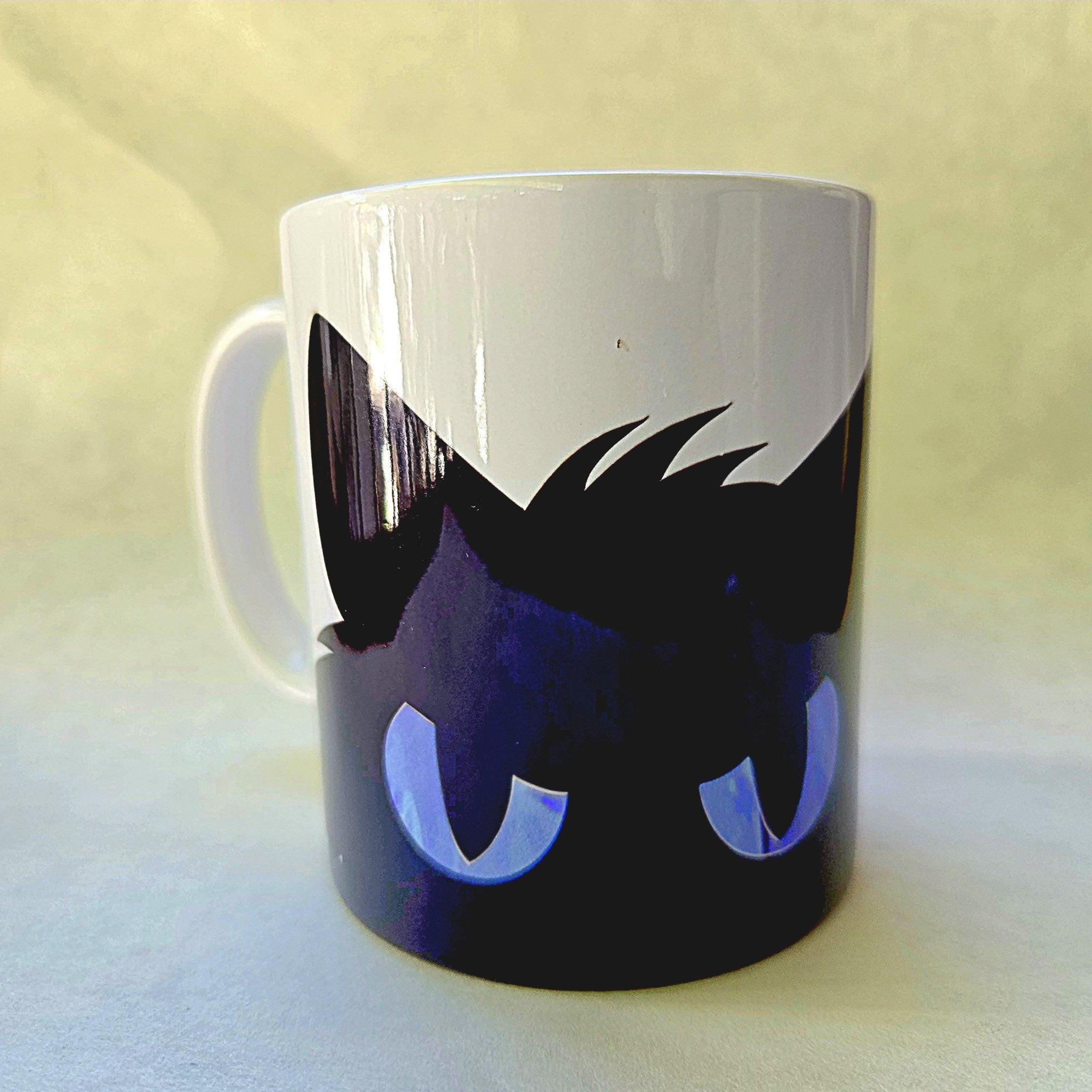 Custom - Black Cat sneaking and peaking - Coffee Tea Mug - Cat Lover Gift - Coffee Quips Custom Drinkware