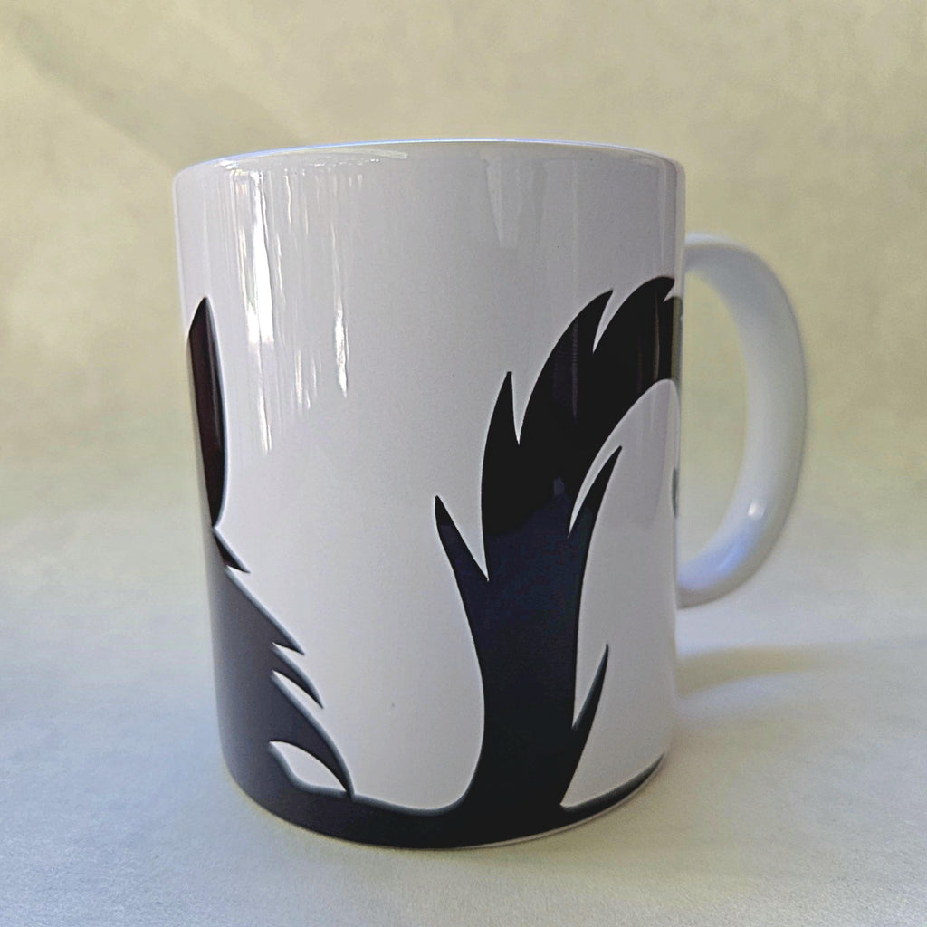 Custom - Black Cat sneaking and peaking - Coffee Tea Mug - Cat Lover Gift - Coffee Quips Custom Drinkware