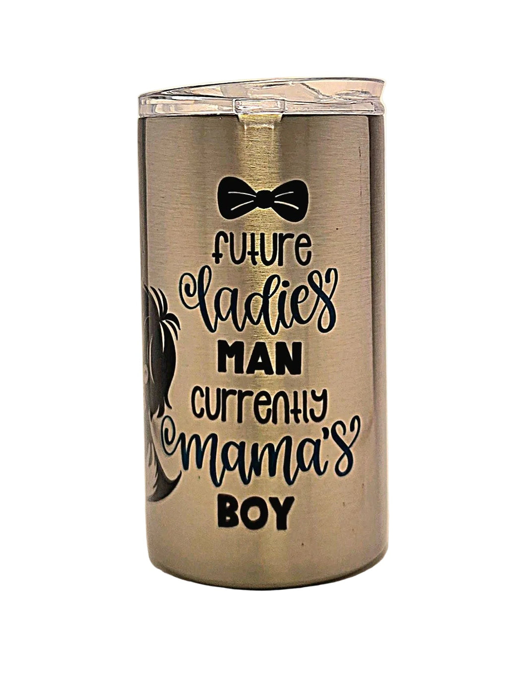 Cute Grow with Me Mama's Boy Stainless Tumbler BPA Free dual lid - Coffee Quips Custom Drinkware