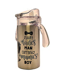 Cute Grow with Me Mama's Boy Stainless Tumbler BPA Free dual lid - Coffee Quips Custom Drinkware