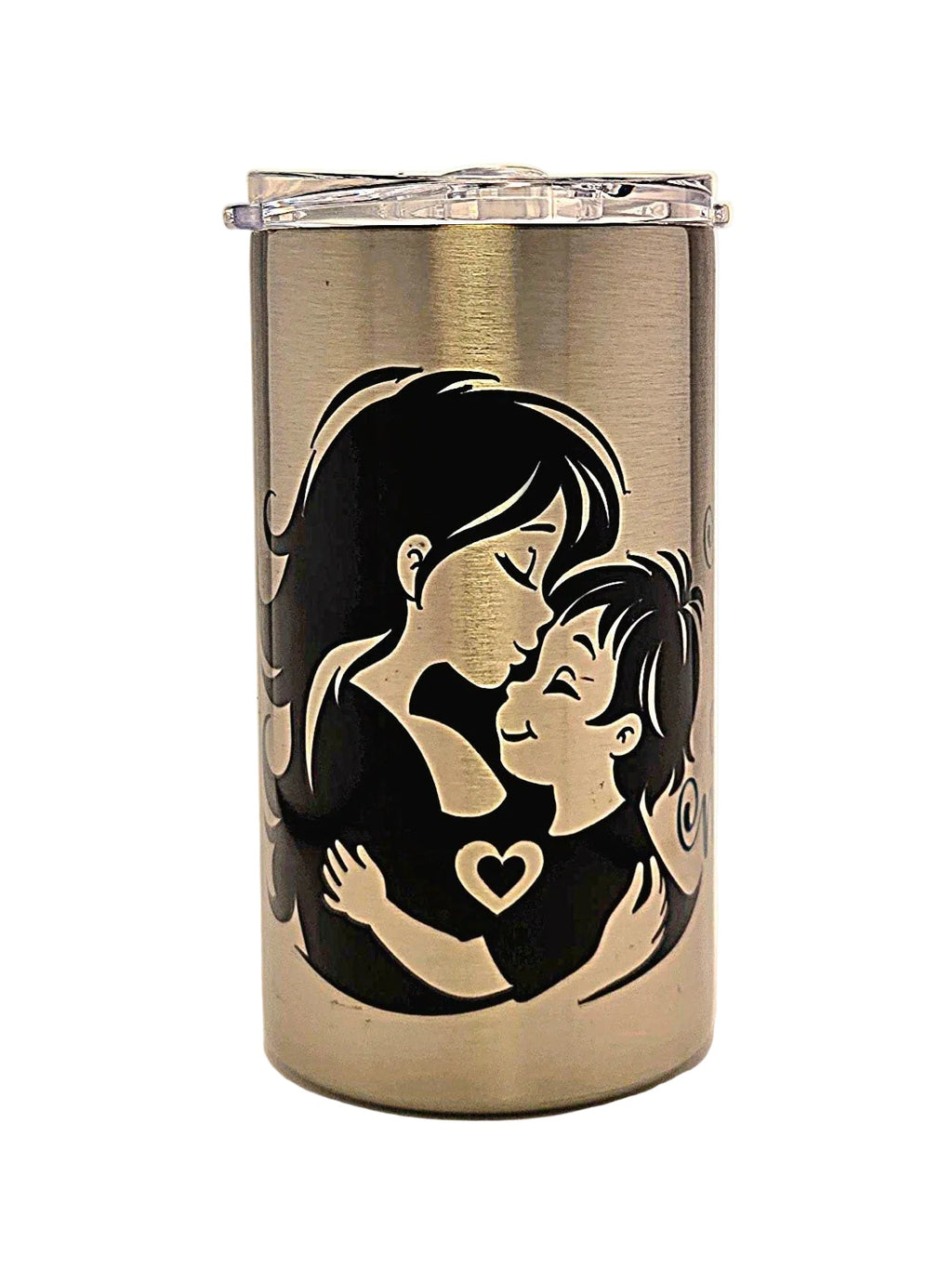 Cute Grow with Me Mama's Boy Stainless Tumbler BPA Free dual lid - Coffee Quips Custom Drinkware