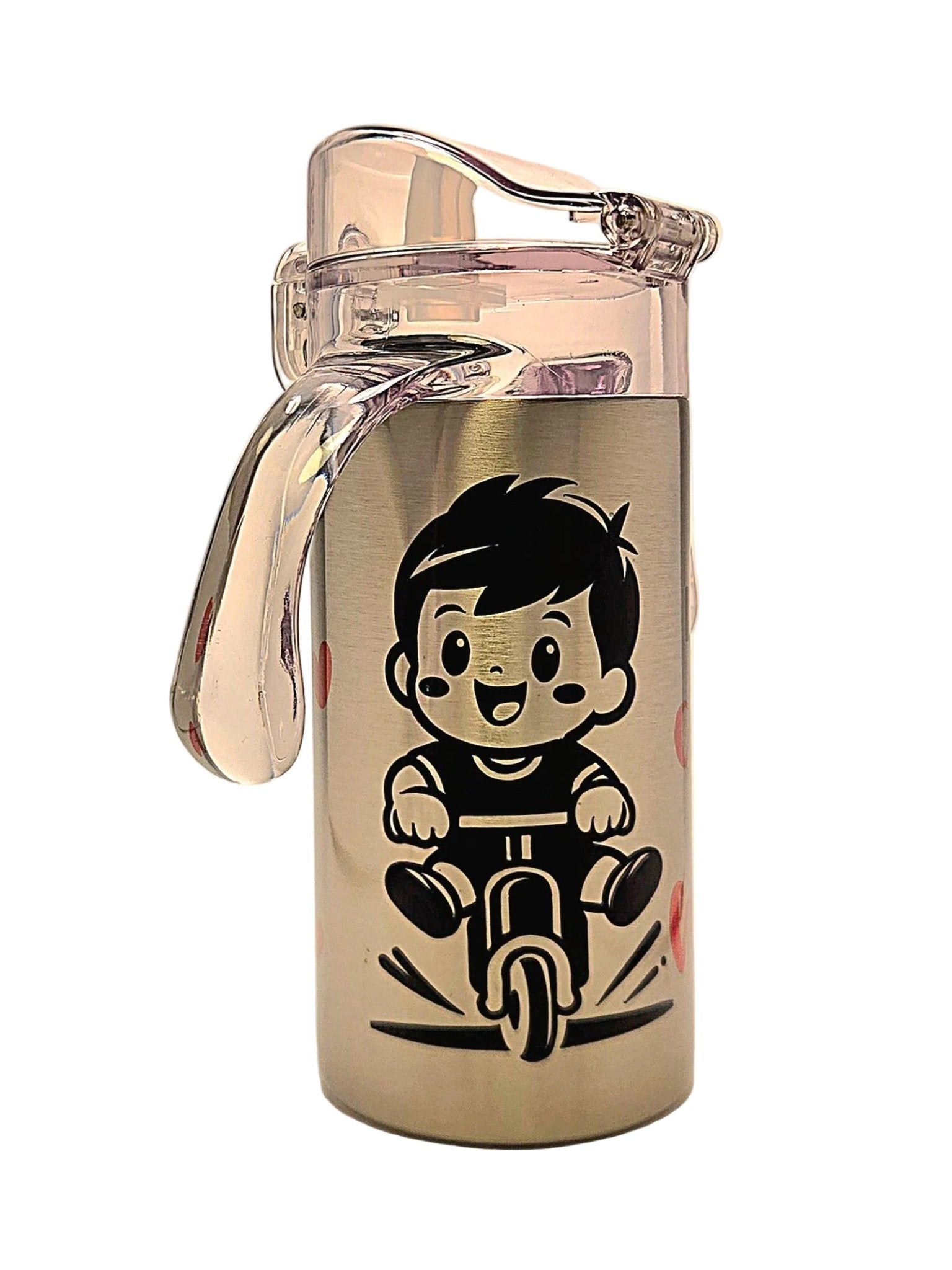 Cute Grow With Me Stainless Tumbler for your Little man with a Big Heart BPA free dual lid - Coffee Quips Custom Drinkware