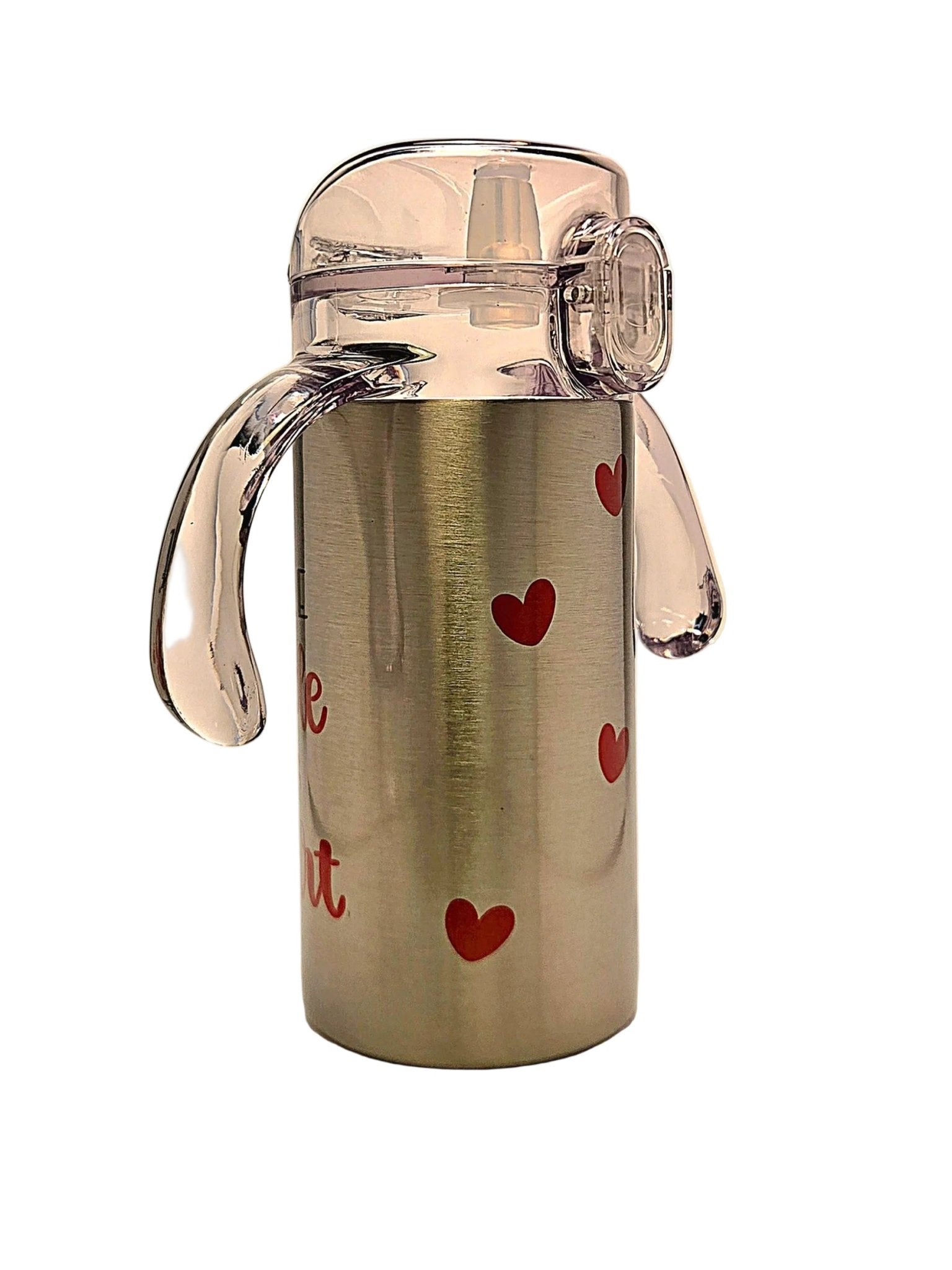 Cute Grow With Me Stainless Tumbler for your Little man with a Big Heart BPA free dual lid - Coffee Quips Custom Drinkware