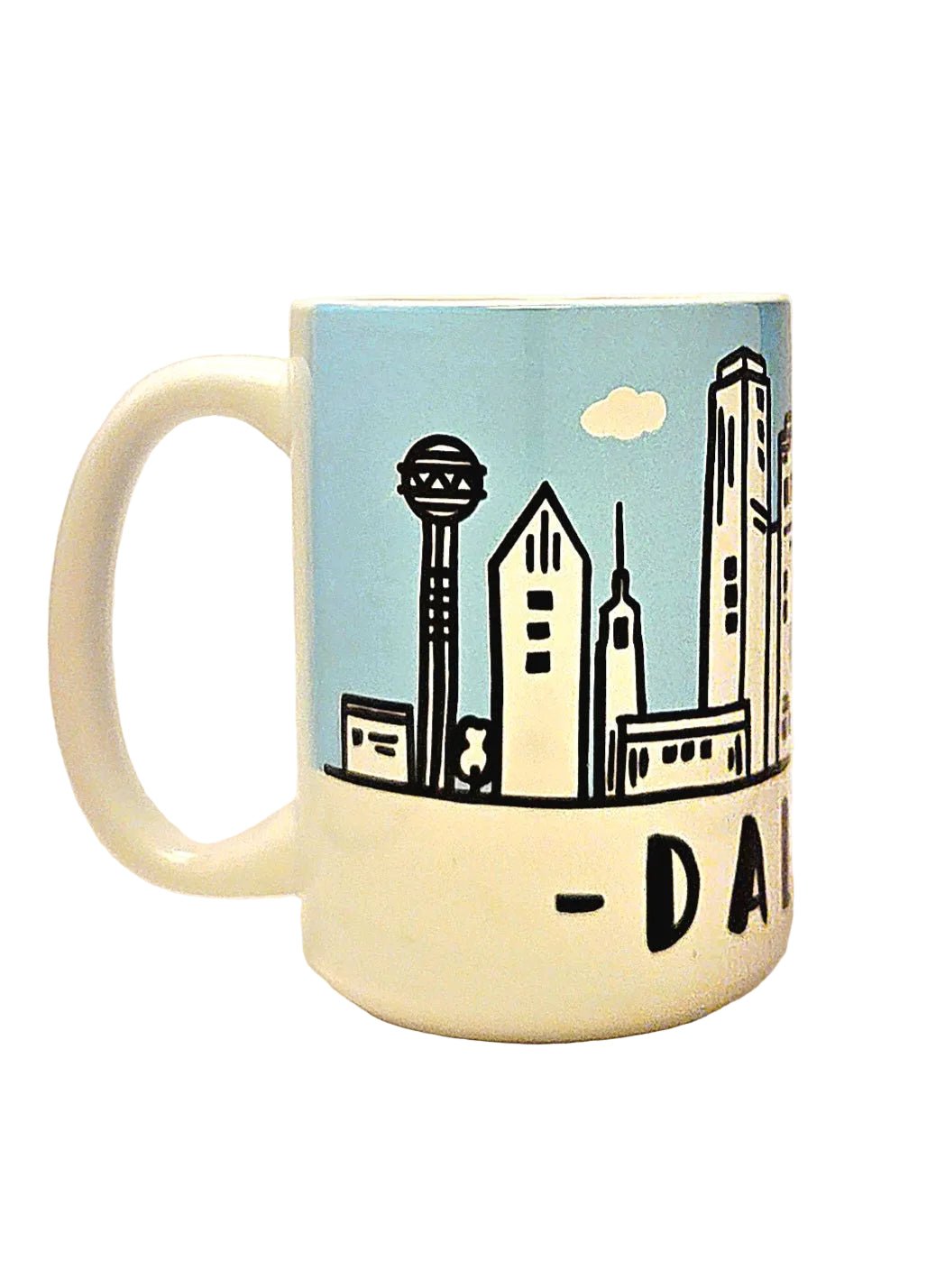 Dallas Souvenir Mug - 15oz Ceramic Travel Keepsake - Coffee Quips Custom Drinkware