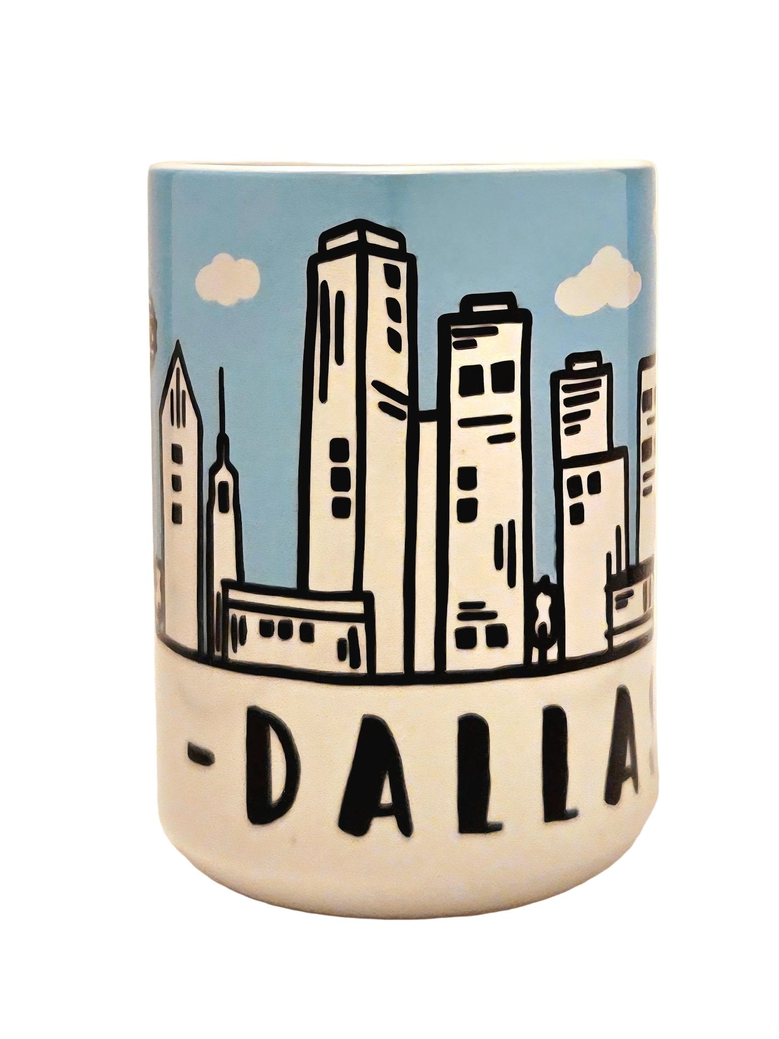 Dallas Souvenir Mug - 15oz Ceramic Travel Keepsake - Coffee Quips Custom Drinkware