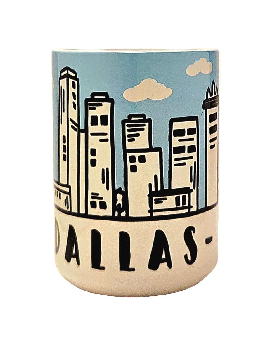 Dallas Souvenir Mug - 15oz Ceramic Travel Keepsake - Coffee Quips Custom Drinkware