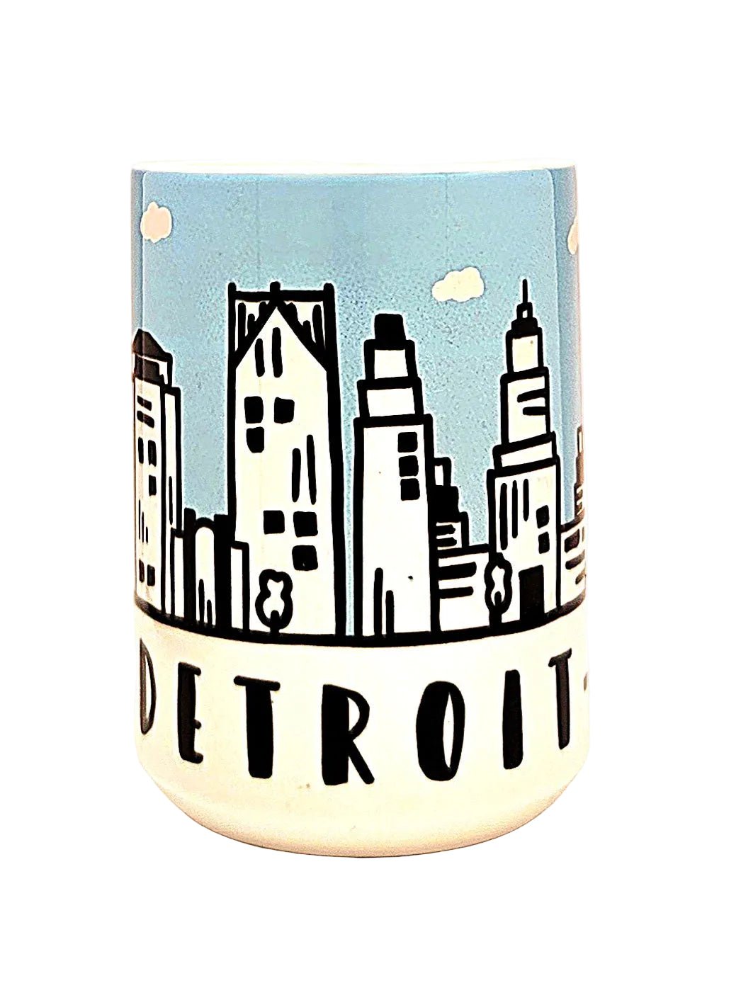 Detroit Souvenir Mug - 15oz Ceramic Travel Keepsake - Coffee Quips Custom Drinkware