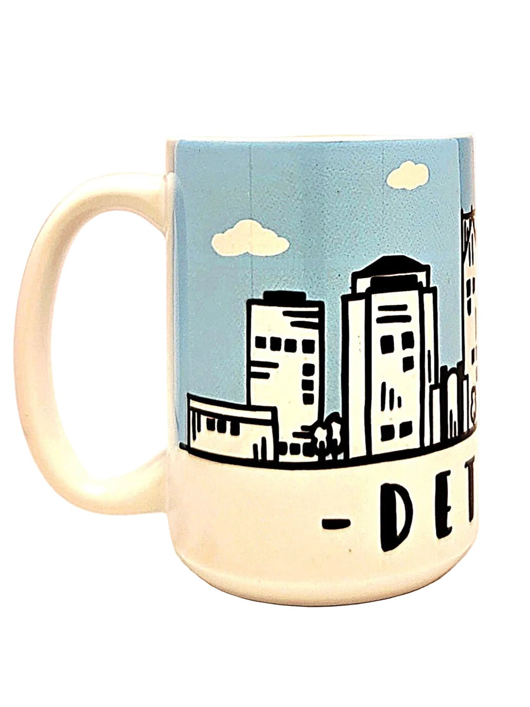 Detroit Souvenir Mug - 15oz Ceramic Travel Keepsake - Coffee Quips Custom Drinkware