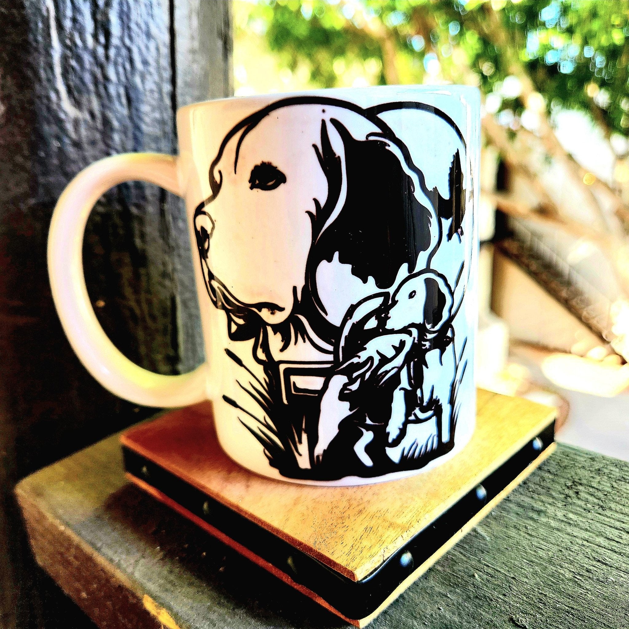Dog and Duck Hunting Ceramic Coffee Mug – Hunter Gift - Coffee Quips Custom Drinkware