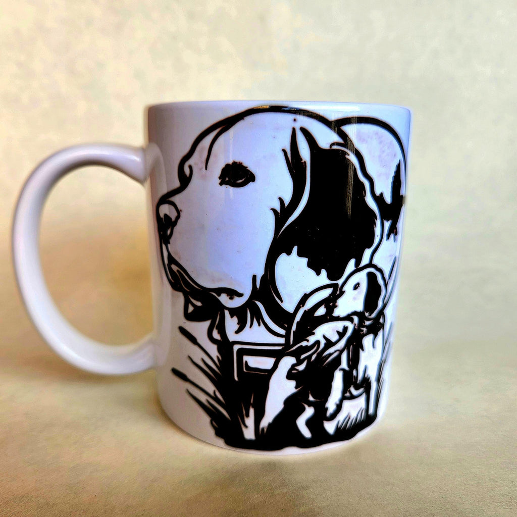 Dog and Duck Hunting Ceramic Coffee Mug – Hunter Gift - Coffee Quips Custom Drinkware