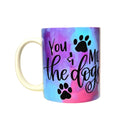 Dog Lover Coffee Mug: Colorful Ceramic "You Me and the Dogs" - Coffee Quips Custom Drinkware