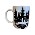 Early Morning Fishing Mug: Peaceful Lake Scene, Dishwasher Safe - Coffee Quips Custom Drinkware