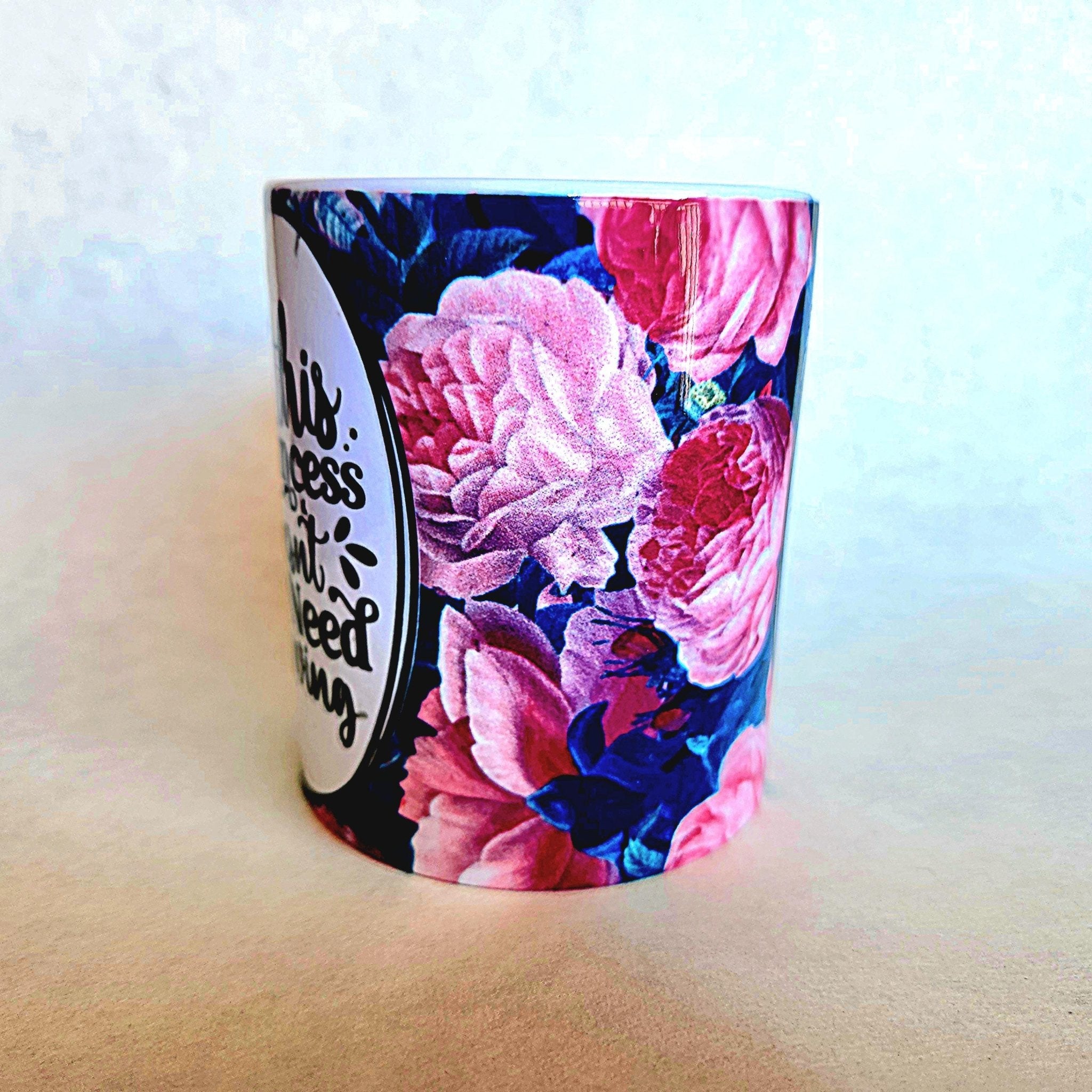 Empowering Princess Ceramic Coffee Mug: Woman Power - Coffee Quips Custom Drinkware