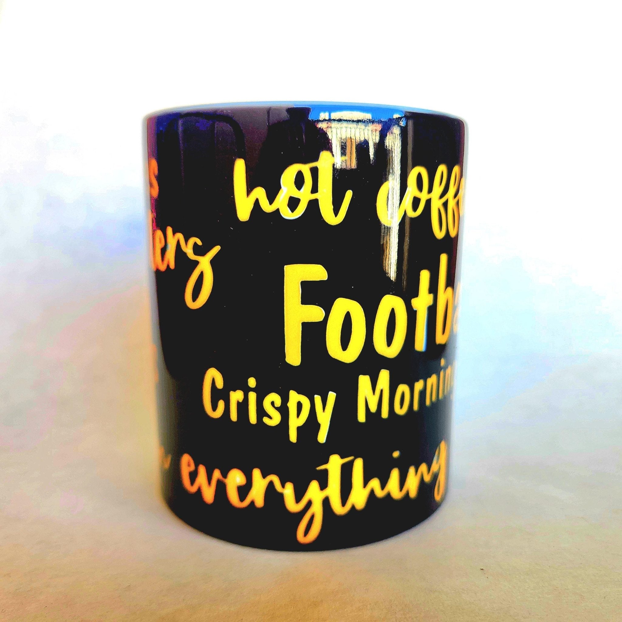 Fall Coffee Mug: Orange Quips Ceramic Cup - Coffee Quips Custom Drinkware