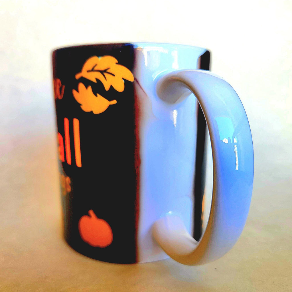 Fall Coffee Mug: Orange Quips Ceramic Cup - Coffee Quips Custom Drinkware