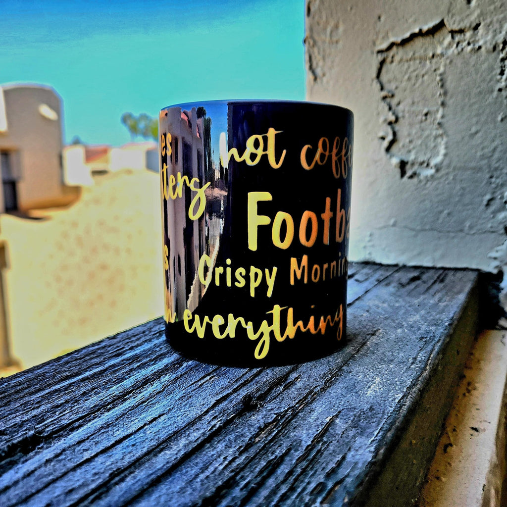 Fall Coffee Mug: Orange Quips Ceramic Cup - Coffee Quips Custom Drinkware